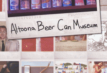 photos on view in Altoona Beer Can Museum show at GalleryBar, NYC