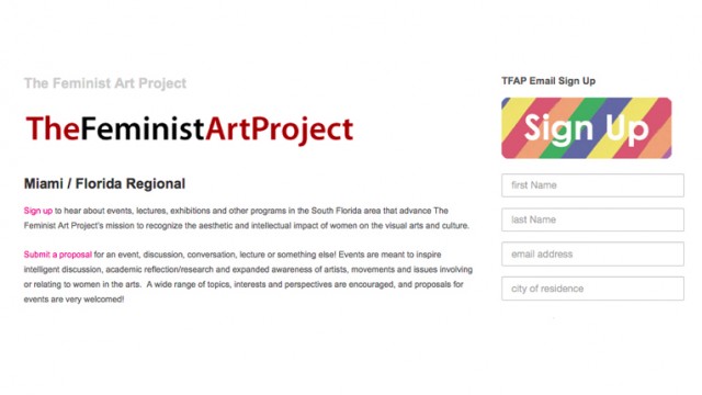 new Regional Coordinator for The Feminist Art Project