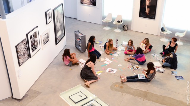 Photo Collage workshop at Girls’ Club with Gritty Girls Summer Camp