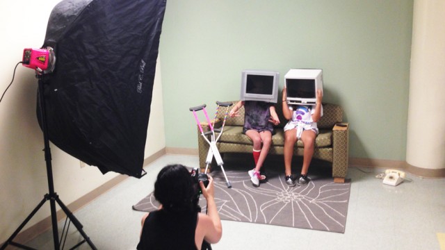 live photo shoot during Off The Canvas Live, at Beachside Montessori Village